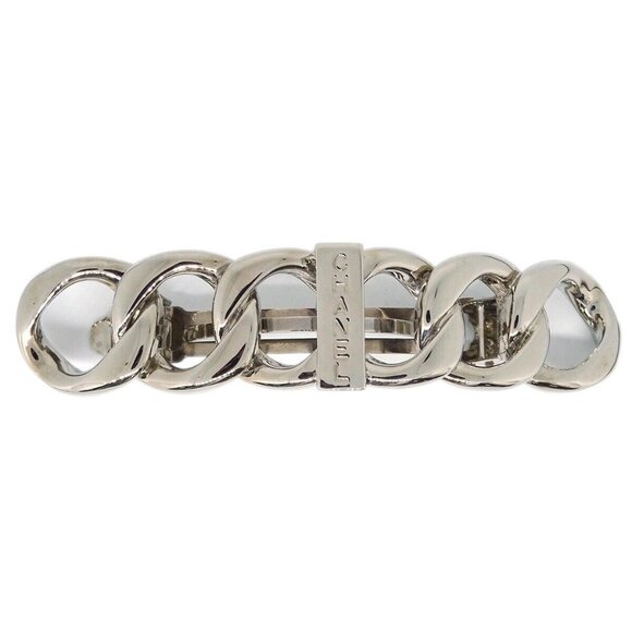 Chanel Hair Clip Hairpin Barrette Silver 98A 115088 - Picture 1 of 4